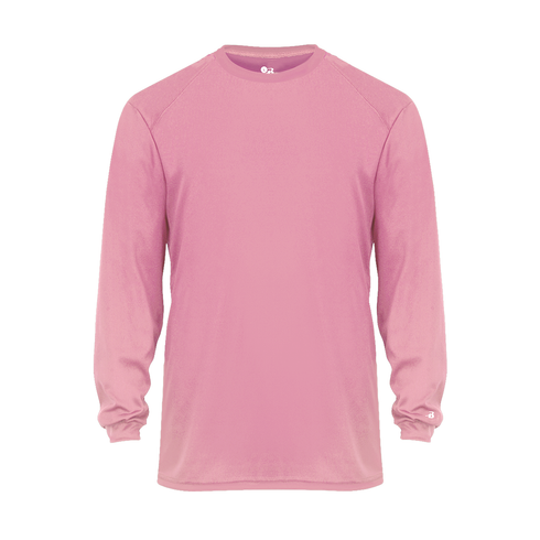 Badger Sport B-Core L/S Tee (410400-001704), Color 'Pink'